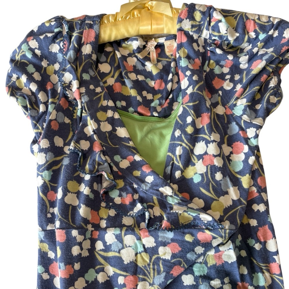 Anthropologie | Maeve Tulip Print Short Sleeve Top